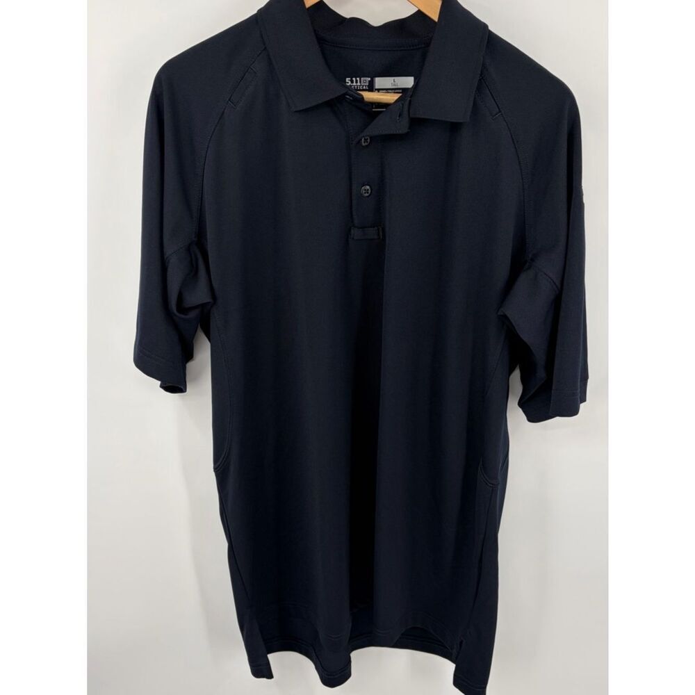 5.11 tactical performance short sleeve dark navy polo men’s L tall athletic
